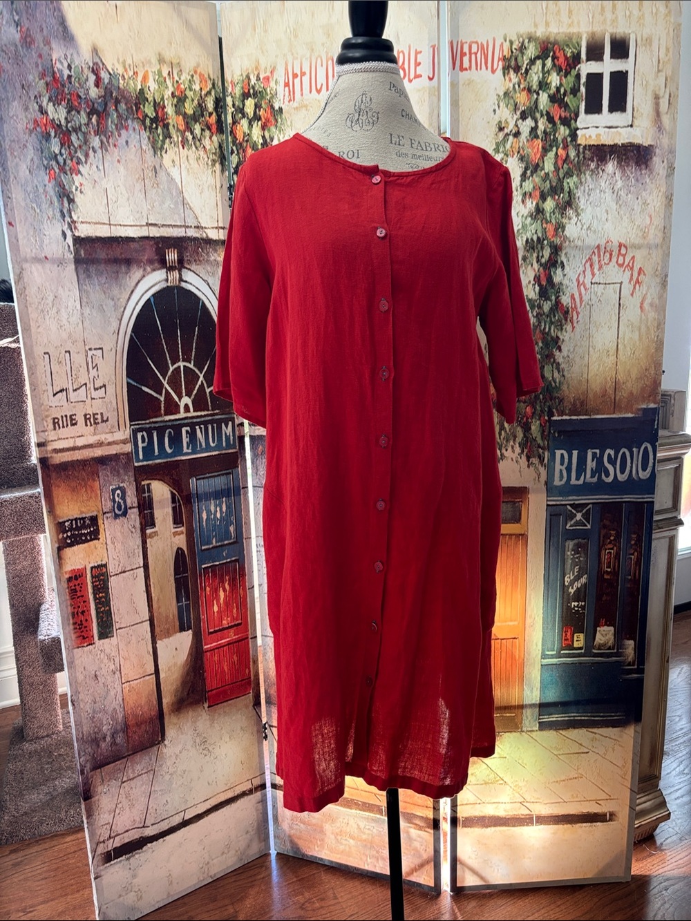 Gudrun Sjoden Ester Dress, Red, Size Medium